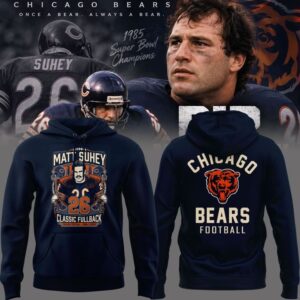 Chicago Bears Matt Suhey Always and Forever - Thank You For Your Memories Hoodie