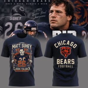 Chicago Bears Matt Suhey Always and Forever - Thank You For Your Memories T-Shirt