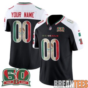Cincinnati Bengals Mexico Edition Custom Football Jersey 4 Cincinnati Bengals Mexico Edition Custom Football Jersey 4