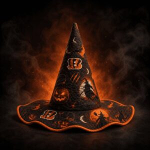 Cincinnati Bengals Halloween Quilted Witch Hat