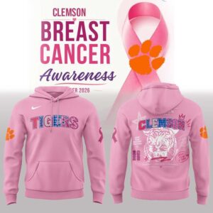 Clemson Tigers Breast Cancer Awareness Month 2026 Hoodie