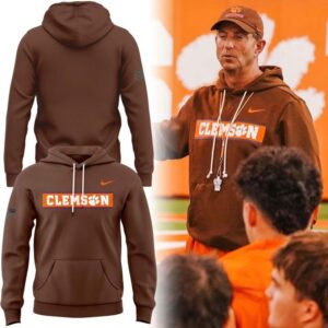 Clemson Tigers Military Appreciation 2026 Brown Hoodie