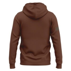 Clemson Tigers Military Appreciation 2026 Brown Hoodie 2