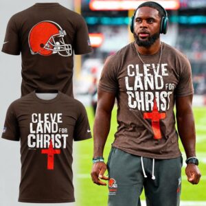 Cleveland Browns Cleveland Land for Christ T-Shirt 1 Cleveland Browns Cleveland Land for Christ T-Shirt 1