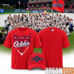 Cleveland Guardians 2026 Take October Red Shirt