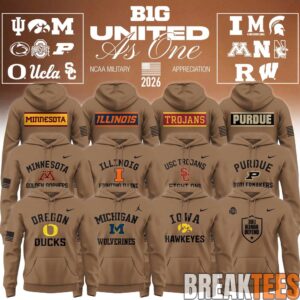 College Football All Teams x Military Appreciation 2026 Limited Edition Hoodie 1