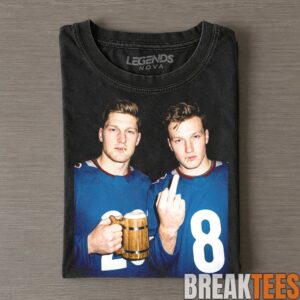 Colorado Avalanche Nathan MacKinnon and Cale Makar Drunk & Smoke Tee