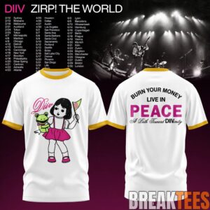 DIIV Australia Tour Special T-Shirt 1 DIIV Australia Tour Special T-Shirt 1