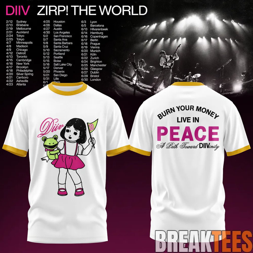 DIIV Australia Tour Special T-Shirt DIIV Australia Tour Special T-Shirt