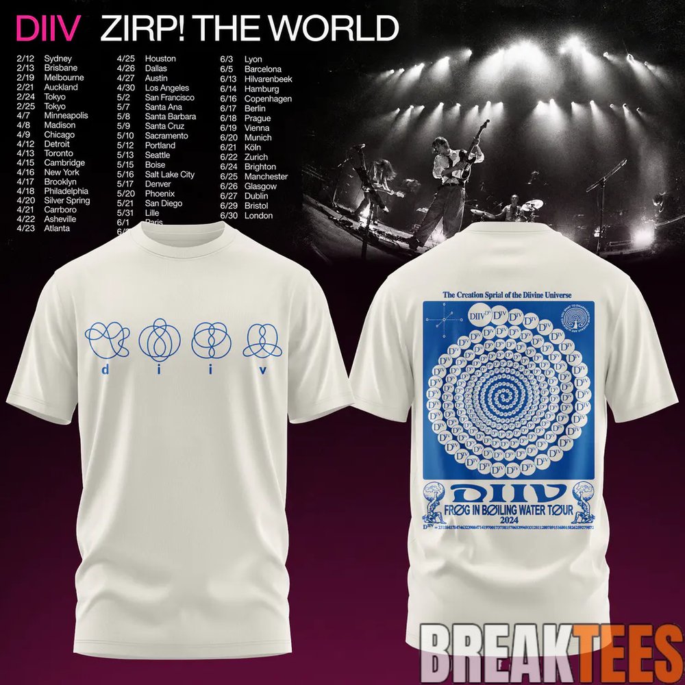 DIIV Australia Tour Special T-Shirt DIIV Australia Tour Special T-Shirt