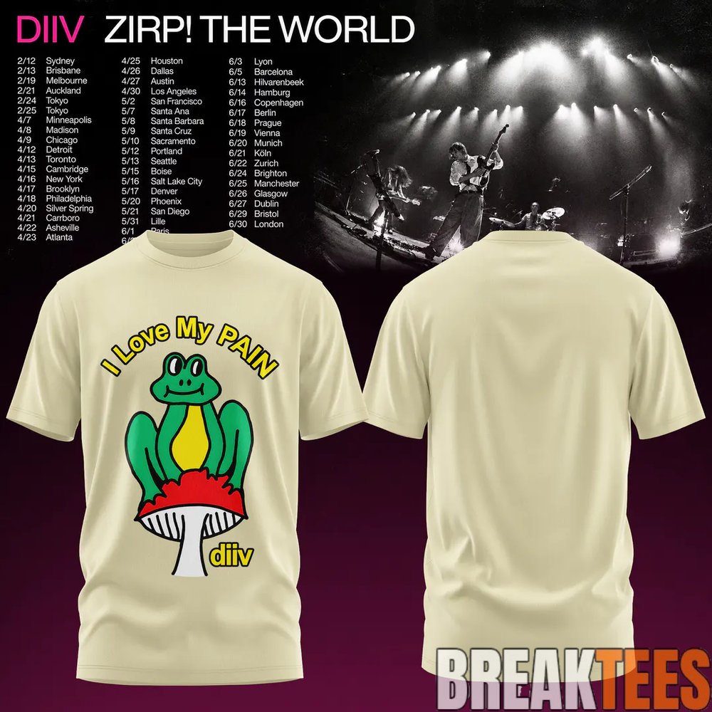 DIIV Australia Tour Special T-Shirt DIIV Australia Tour Special T-Shirt