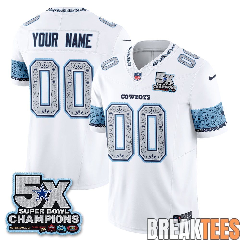 Dallas Cowboys 2026 Hispanic Month Edition Custom Football Jersey Dallas Cowboys 2026 Hispanic Month Edition Custom Football Jersey