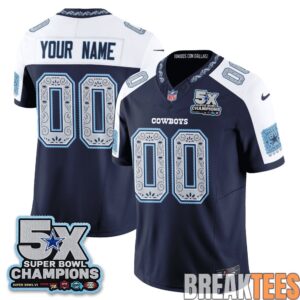 Dallas Cowboys 2026 Hispanic Month Edition Custom Football Jersey 2 Dallas Cowboys 2026 Hispanic Month Edition Custom Football Jersey 2