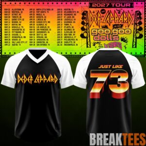Def Leppard & Goo Goo Dolls Tour 2027 Football Jersey