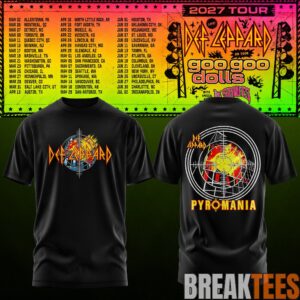 Def Leppard & Goo Goo Dolls Tour 2027 T-Shirt 8
