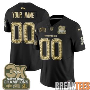 Denver Broncos 2026 Salute to Service Custom Football Jersey 1