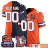 Denver Broncos Mile High Split Edition Custom Football Jersey