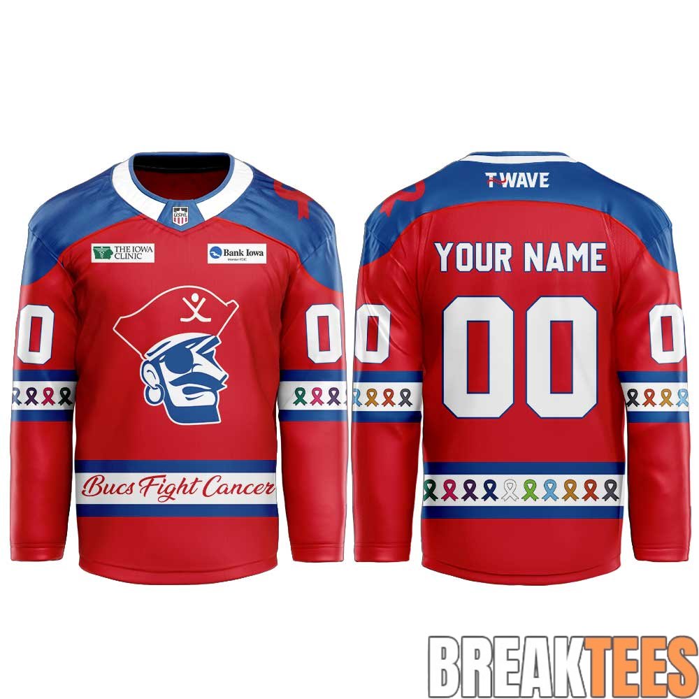 Des Moines Buccaneers Pink in the Rink 2026 Hockey Jersey Custom Des Moines Buccaneers Pink in the Rink 2026 Hockey Jersey Custom