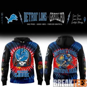 Detroit Lions Grateful Dead Skeletons Hoodie