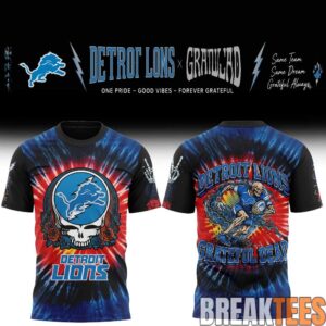 Detroit Lions Grateful Dead Skeletons Shirt