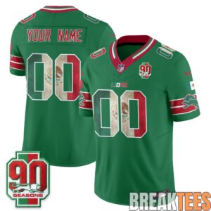 Detroit Lions Mexico Edition Custom Football Jersey 2