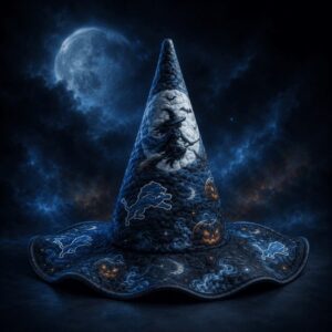 Detroit Lions Halloween Quilted Witch Hat
