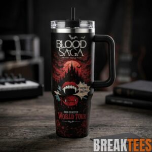 ENHYPEN WORLD TOUR BLOOD SAGA Kpop Concert Merch Tumbler With Handle