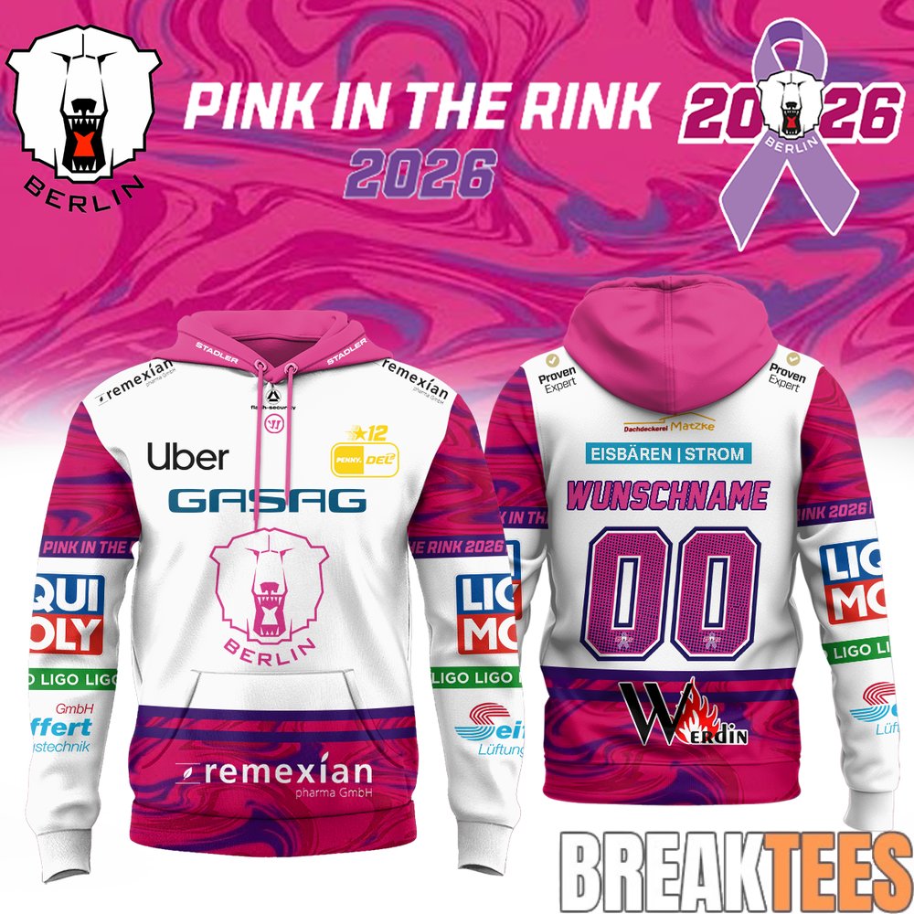 Eisbären Berlin x Pink in the Rink 2026 Hoodie Eisbären Berlin x Pink in the Rink 2026 Hoodie