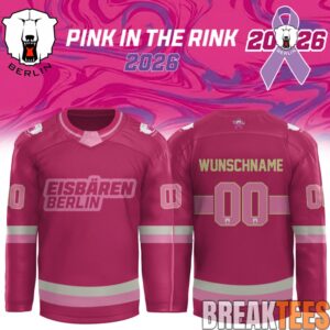 Eisbären Berlin x Pink in the Rink 2026 Limited Edition Hockey Jersey Custom 1