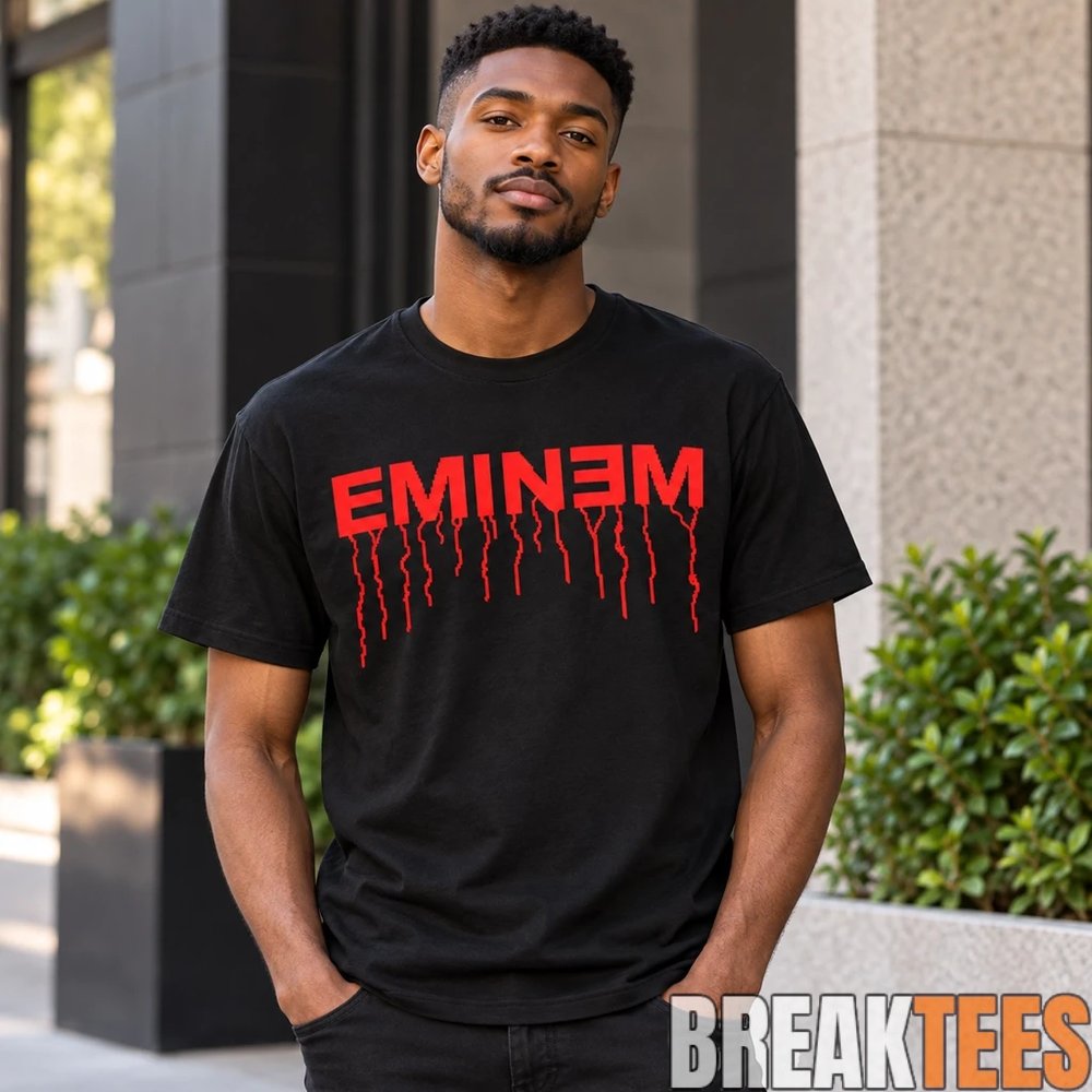 Eminem Slim Shady Chainsaw Jason Mask Halloween Graphic Shirt Eminem Slim Shady Chainsaw Jason Mask Halloween Graphic Shirt
