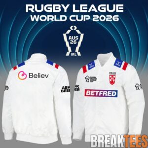 England Rugby League World Cup 2026 Bomber Jacket