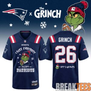 Football All Teams x Grinch “I Hate Everybody Except My Team” Football Jersey 3