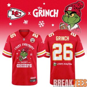 Football All Teams x Grinch “I Hate Everybody Except My Team” Football Jersey 4