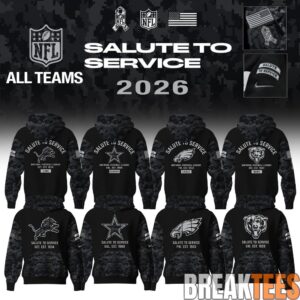 Football All Teams x Salute To Service 2026 Special Hoodie