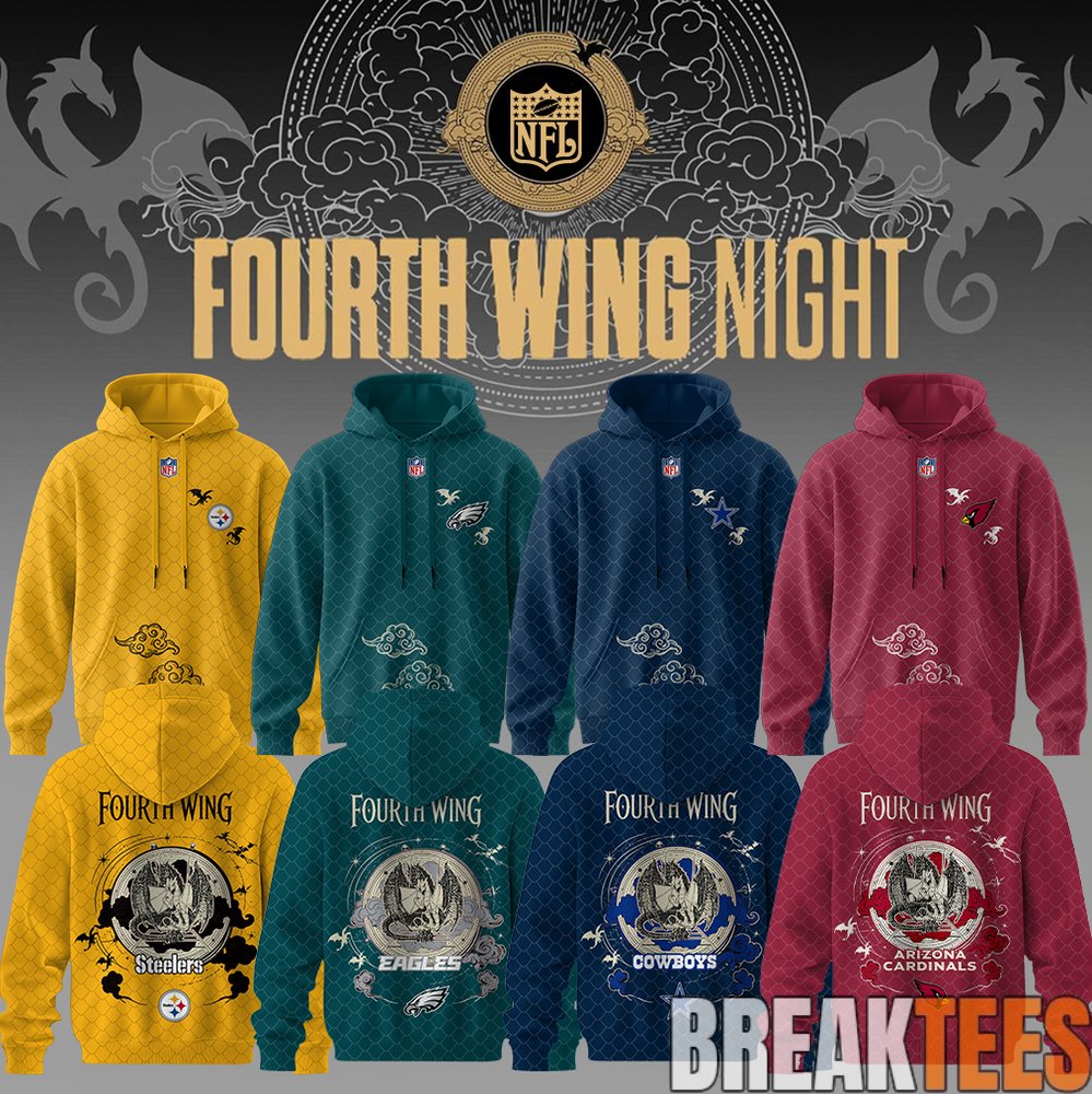 Football All Teams x Fourth Wing Night Special Hoodie Football All Teams x Fourth Wing Night Special Hoodie