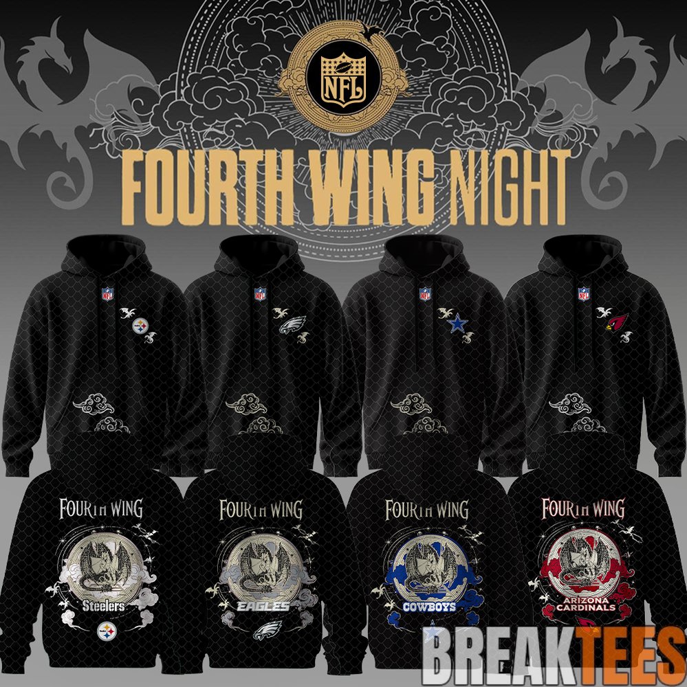 Football All Teams x Fourth Wing Night Special Hoodie Football All Teams x Fourth Wing Night Special Hoodie