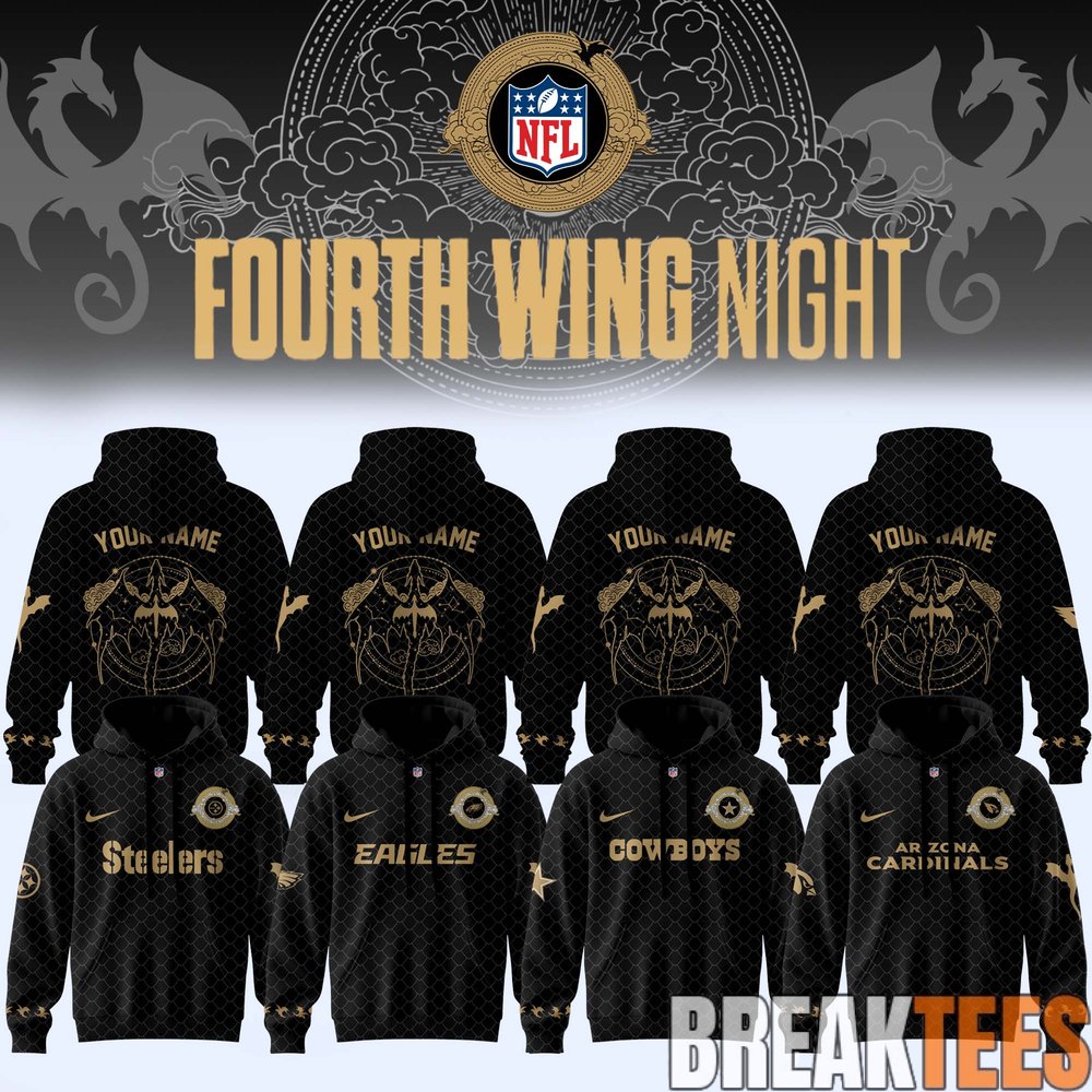 Football All Teams x Fourth Wing Night Special Hoodie Football All Teams x Fourth Wing Night Special Hoodie