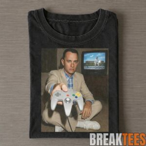 Forrest Gump Forrest Offering a Nintendo 64 Controller T-Shirt