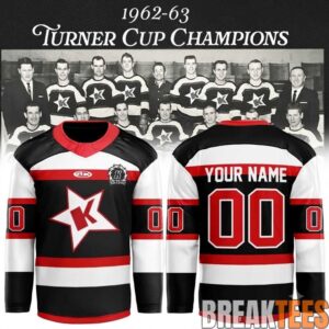 Fort Wayne Komets Turner Cup Champions Hockey Jersey - K Logo and Personalized Number 2