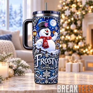 Frosty the Snowman 40oz Christmas Tumbler with Handle 1