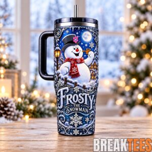 Frosty the Snowman 40oz Christmas Tumbler with Handle 3