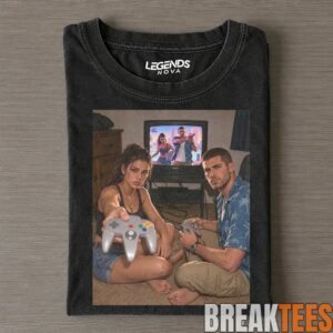 GTA VI Jason Duval and Lucia Caminos Drunk & Smoke Tee 2