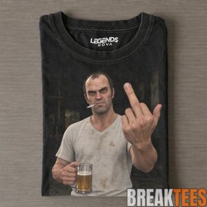 GTA V Trevor Philips Smoking Middle Finger Tee