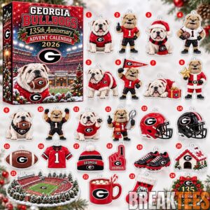 Georgia Bulldogs 135th Anniversary 2026 Advent Calendar
