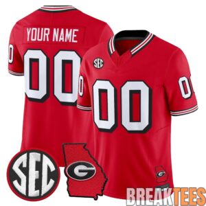 Georgia Bulldogs 1995 Throwback Limited Custom Football Jersey