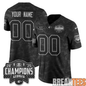 Georgia Bulldogs 2026 Salute to Service Custom Football Jersey 1