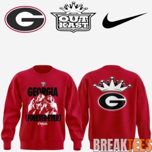 Georgia Bulldogs Exclusive Edition x Outkast Red Sweatshirt 2026 1 Georgia Bulldogs Exclusive Edition x Outkast Red Sweatshirt 2026 1