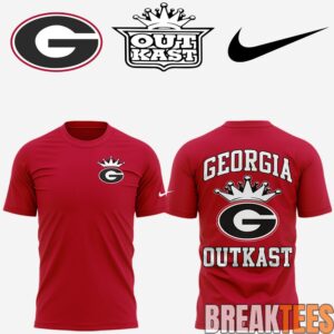 Georgia Bulldogs Exclusive Edition x Outkast Red T-Shirt 2026 1