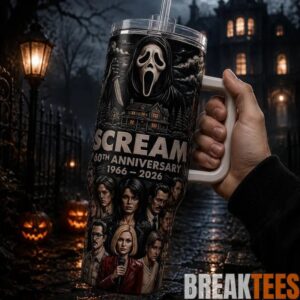 Ghostface Scream 40oz Tumbler - Scream Horror Retro Movie 1