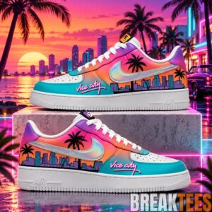 Grand Theft Auto VI Vice City Custom AF1 Shoes